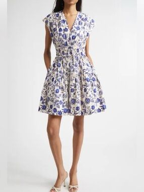 DEREK LAM 10 Crosby Tora Floral Poplin Dress
